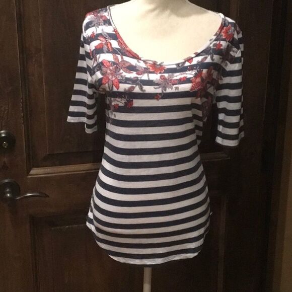 Ann Taylor July 4 Top Size M - Picture 1 of 5